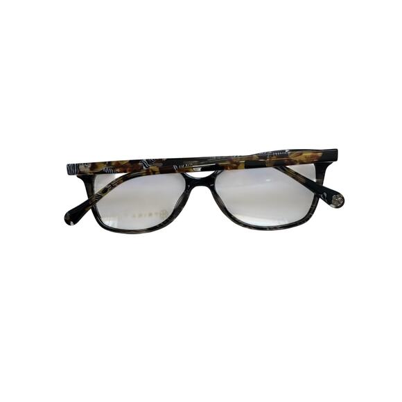NEW Trina Turk JULIA Black Horn Rectangle Eyeglasses